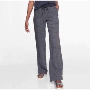 Athleta Stripe Bali Linen Trouser Pants Style 211073